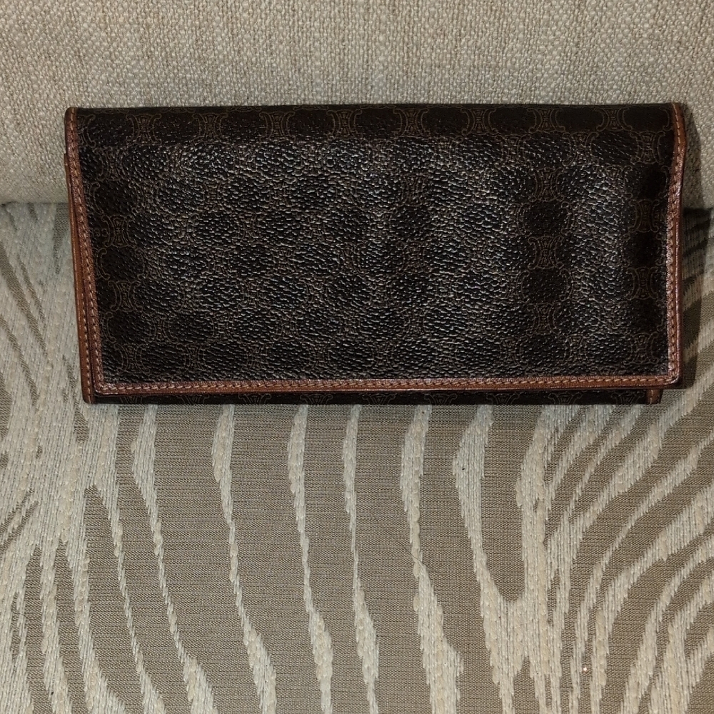 Celine Macadamia Brown Wallet Vintage